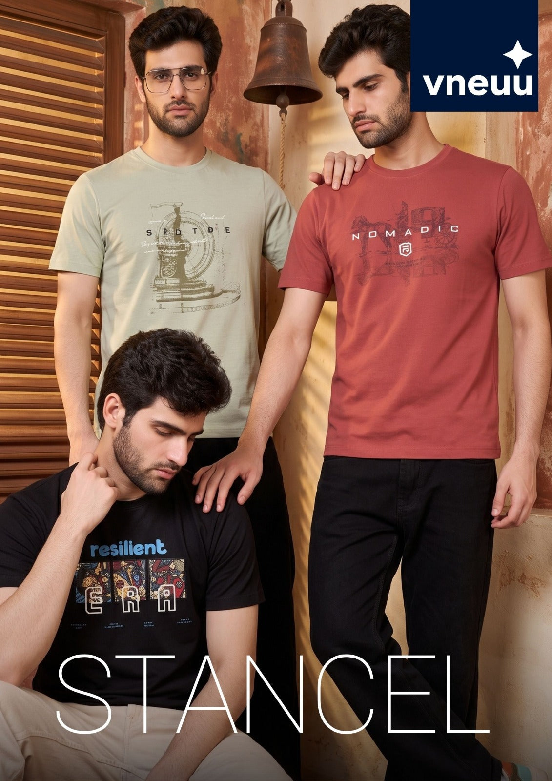 Iho G368 Vneuu Knit Mens Tshirts Manufacturer