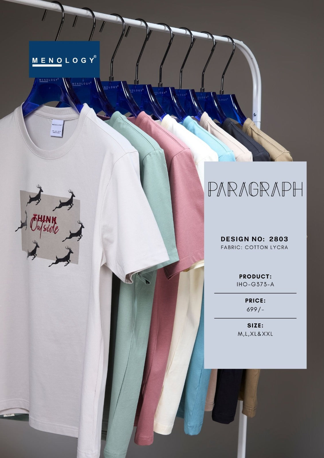 Iho G373 A Dn 2803 Menology Cotton Lycra Mens Tshirts Supplier India