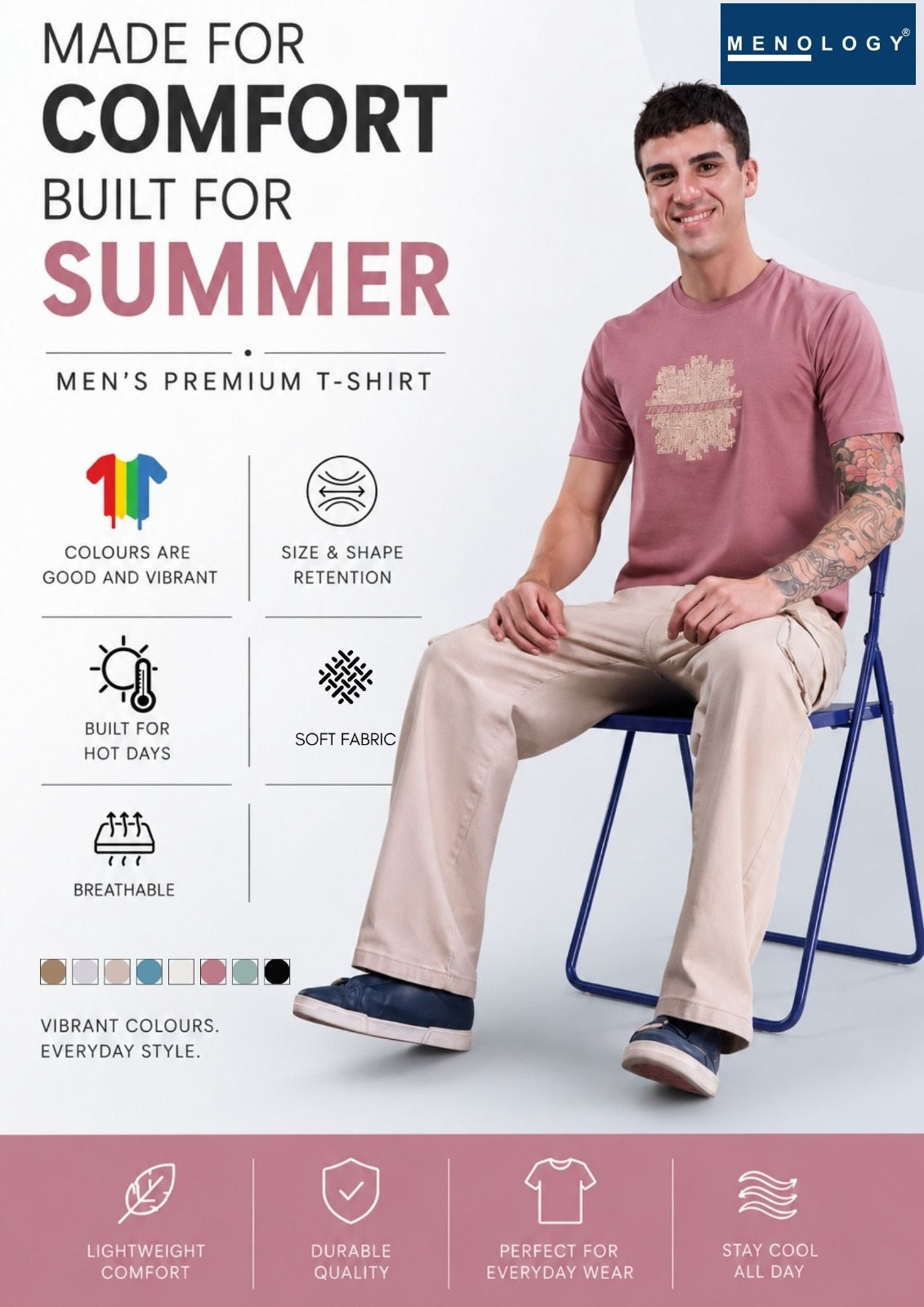Iho G373 A Dn 2803 Menology Cotton Lycra Mens Tshirts Supplier India