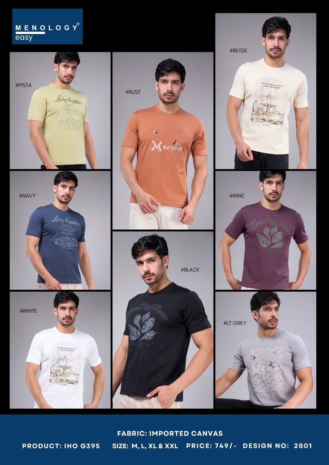 Iho G395 Dn 2801 Menology Imported Mens Tshirts Supplier