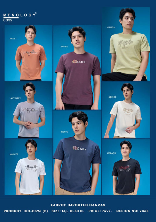 Iho G396 B 2865 Canvas Menology Imported Mens Tshirts Supplier India