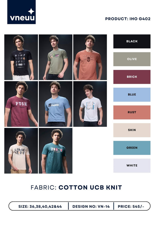 Iho G402 Vn 14 Vneuu Cotton Mens Tshirts Wholesale Price