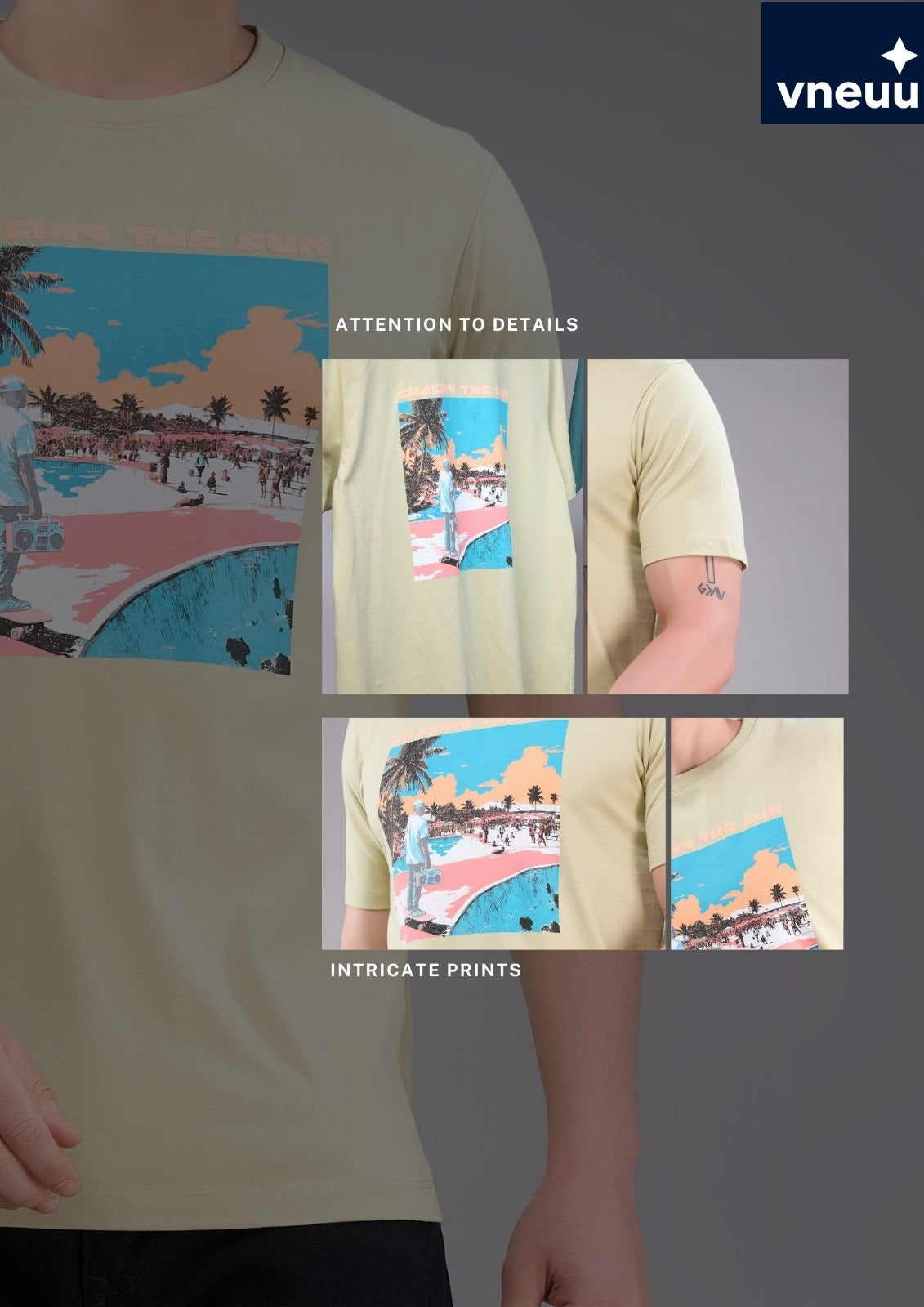 Iho G406 Vneuu Cotton Mens Tshirts Wholesaler Ahmedabad