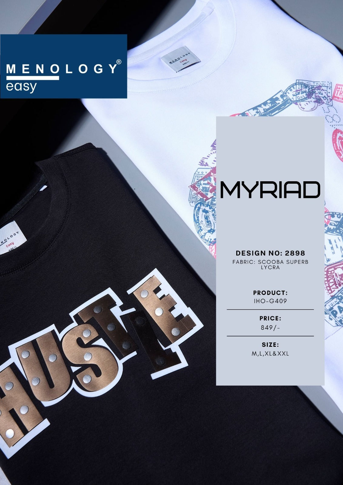 Iho G409 Dn 2898 Menology Lycra Mens Tshirts Wholesale