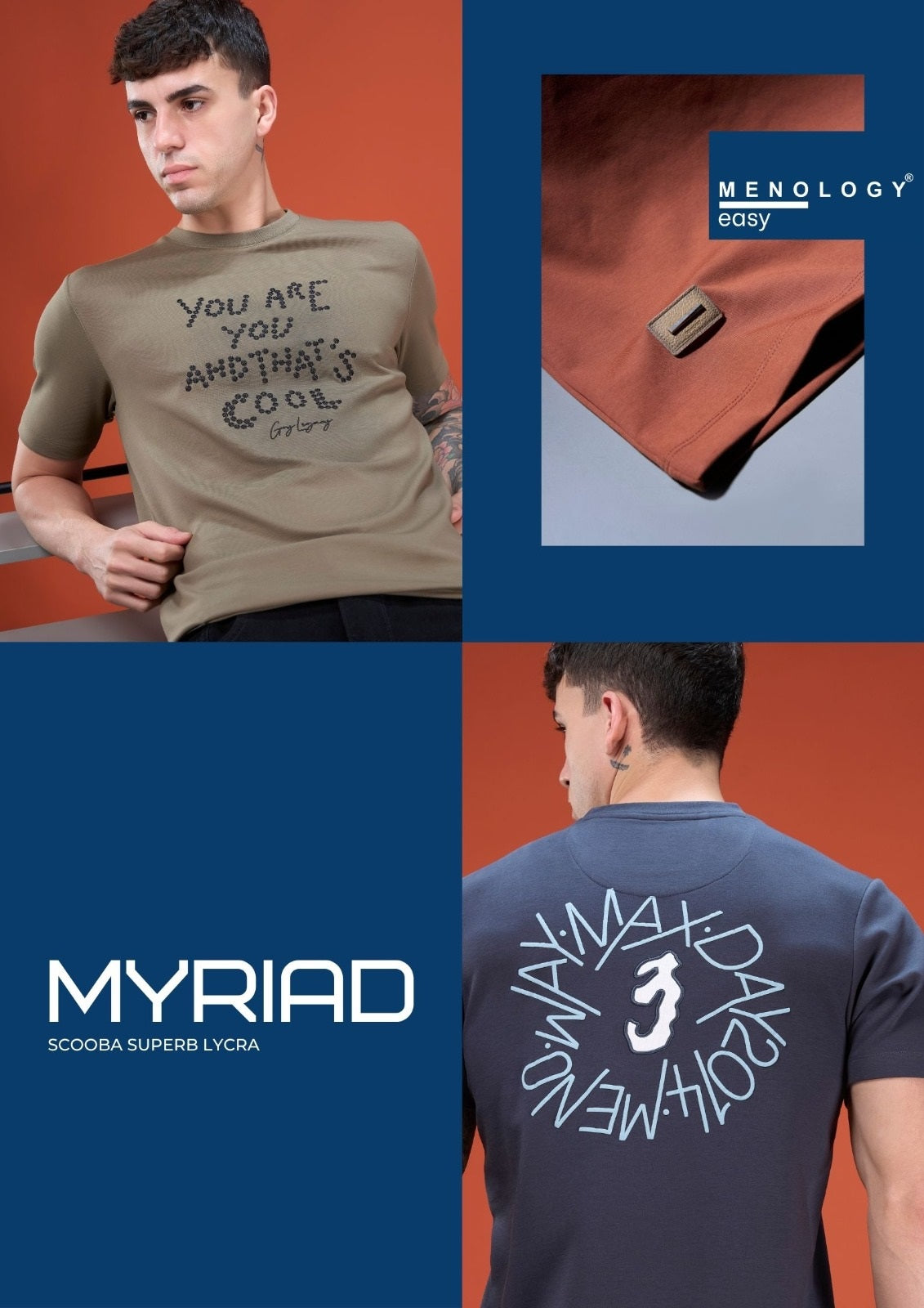 Iho G409 Dn 2898 Menology Lycra Mens Tshirts Wholesale