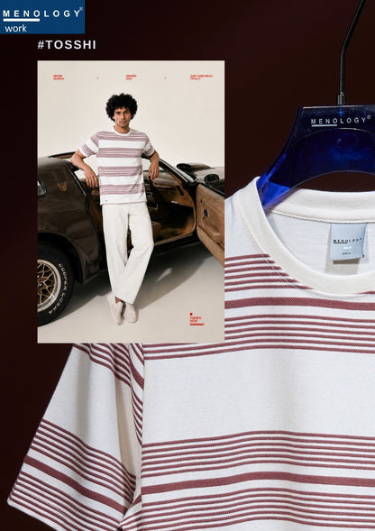 Iho G424 Menology Auto Stripes Mens Tshirts Manufacturer Gujarat