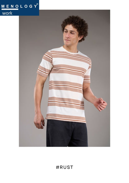 Iho G424 Menology Auto Stripes Mens Tshirts Manufacturer Gujarat