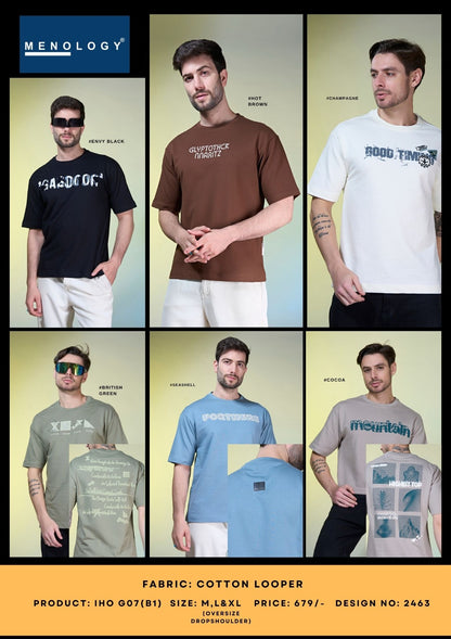 Iho G7 B1 Menology Cotton Looper Mens Tshirts Exporter