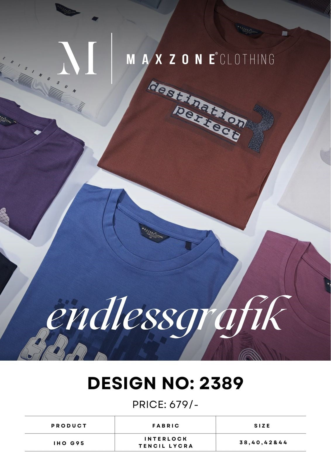 Iho G95 Maxzone Clothing Tencil Lycra Mens Tshirts Exporter Gujarat