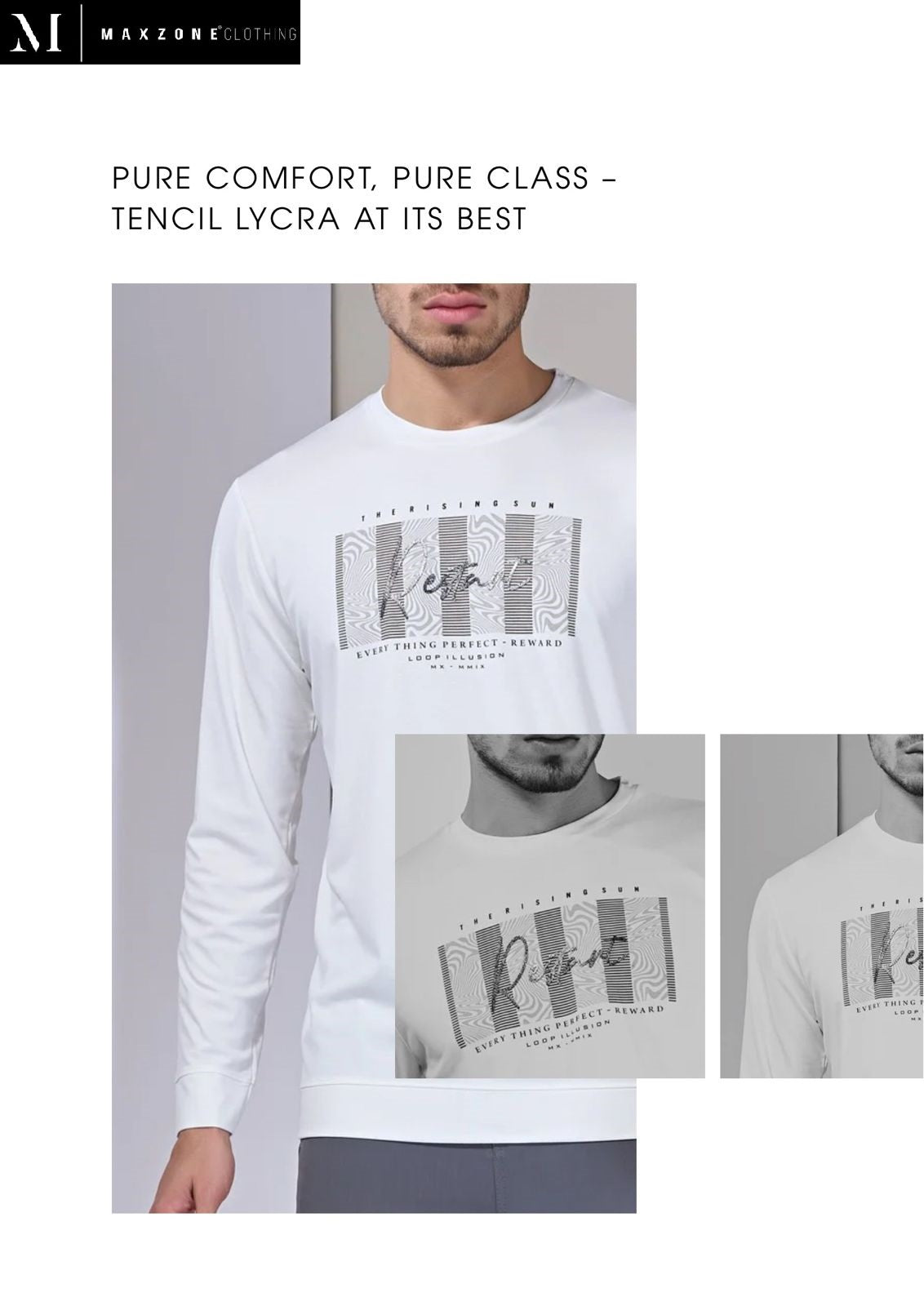 Iho G95 Maxzone Clothing Tencil Lycra Mens Tshirts Exporter Gujarat