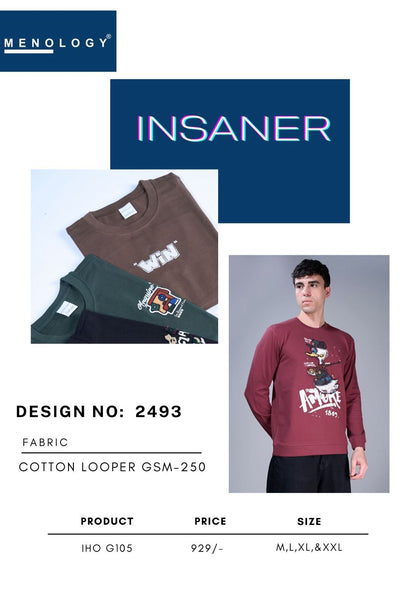 Iho G 105 Dno 2493 Menology Cotton Looper Mens Tshirts Wholesaler Ahmedabad