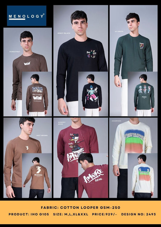 Iho G 105 Dno 2493 Menology Cotton Looper Mens Tshirts Wholesaler Ahmedabad