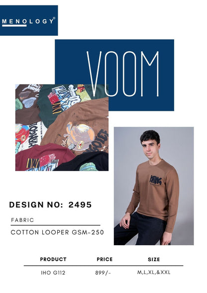 Iho G 112 D No 2495 Menology Cotton Looper Mens Tshirts Exporter