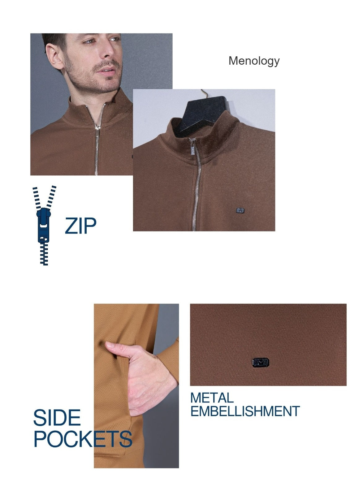 Iho G 119 Menology Cotton Looper Mens Jacket Supplier Ahmedabad