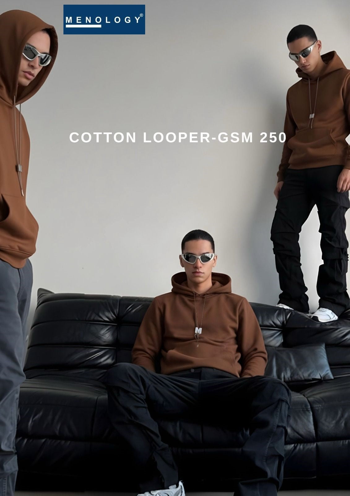 Iho G 132 Menology Cotton Looper Mens Hoodies Exporter India