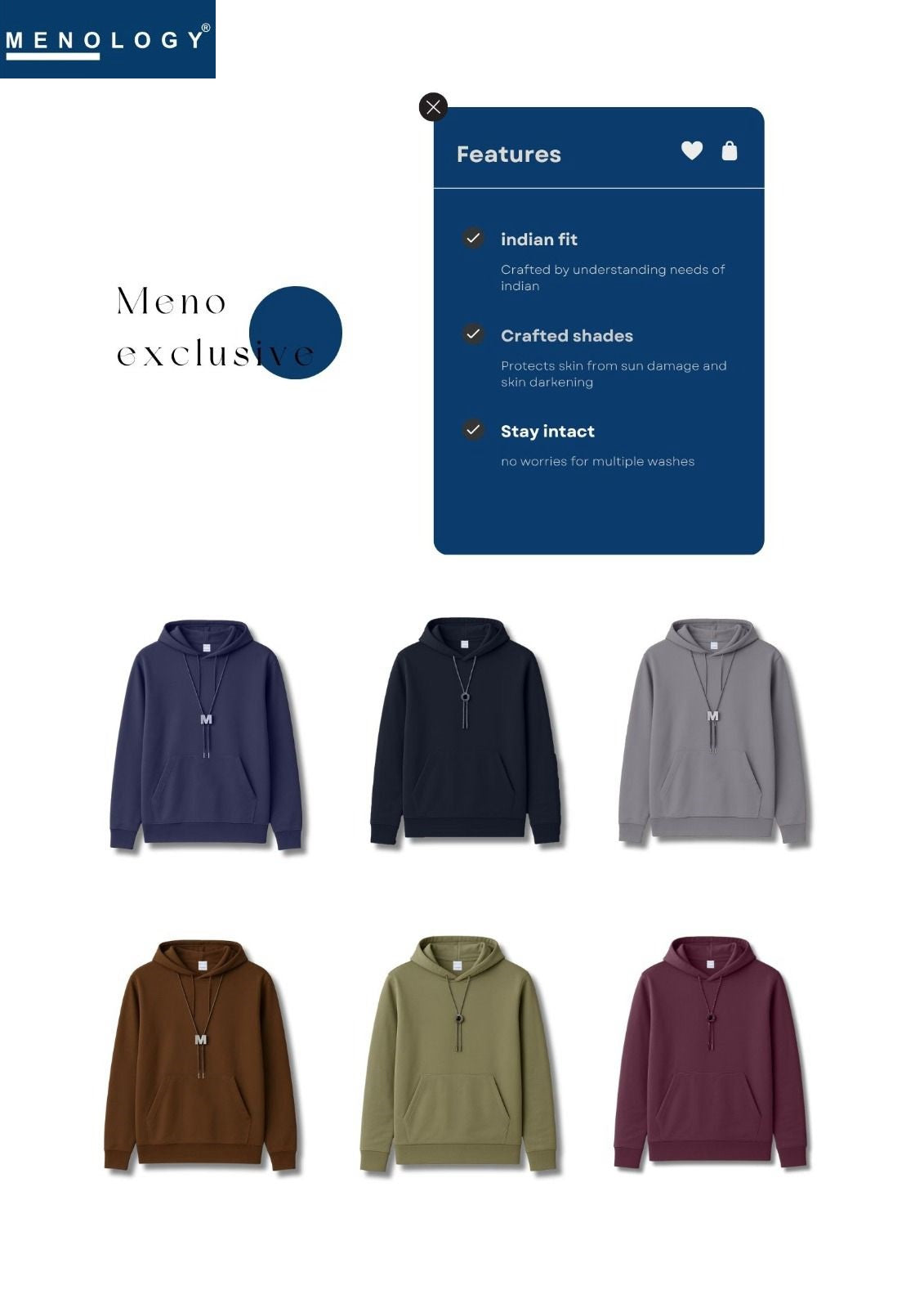 Iho G 132 Menology Cotton Looper Mens Hoodies Exporter India