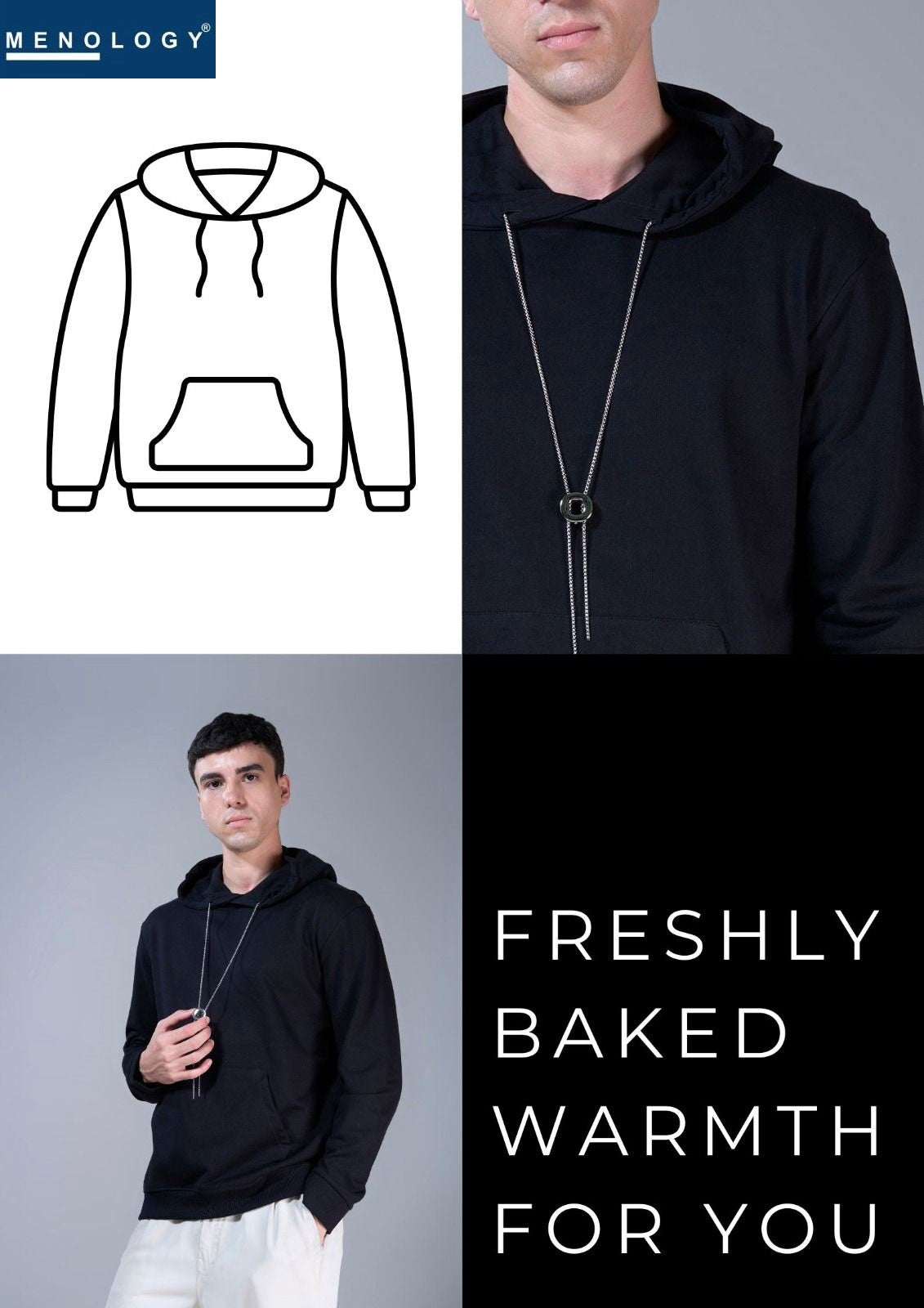 Iho G 132 Menology Cotton Looper Mens Hoodies Exporter India