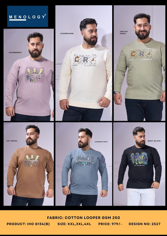 Iho G 134B Dn 2527 Menology Cotton Looper Mens Tshirts Wholesaler