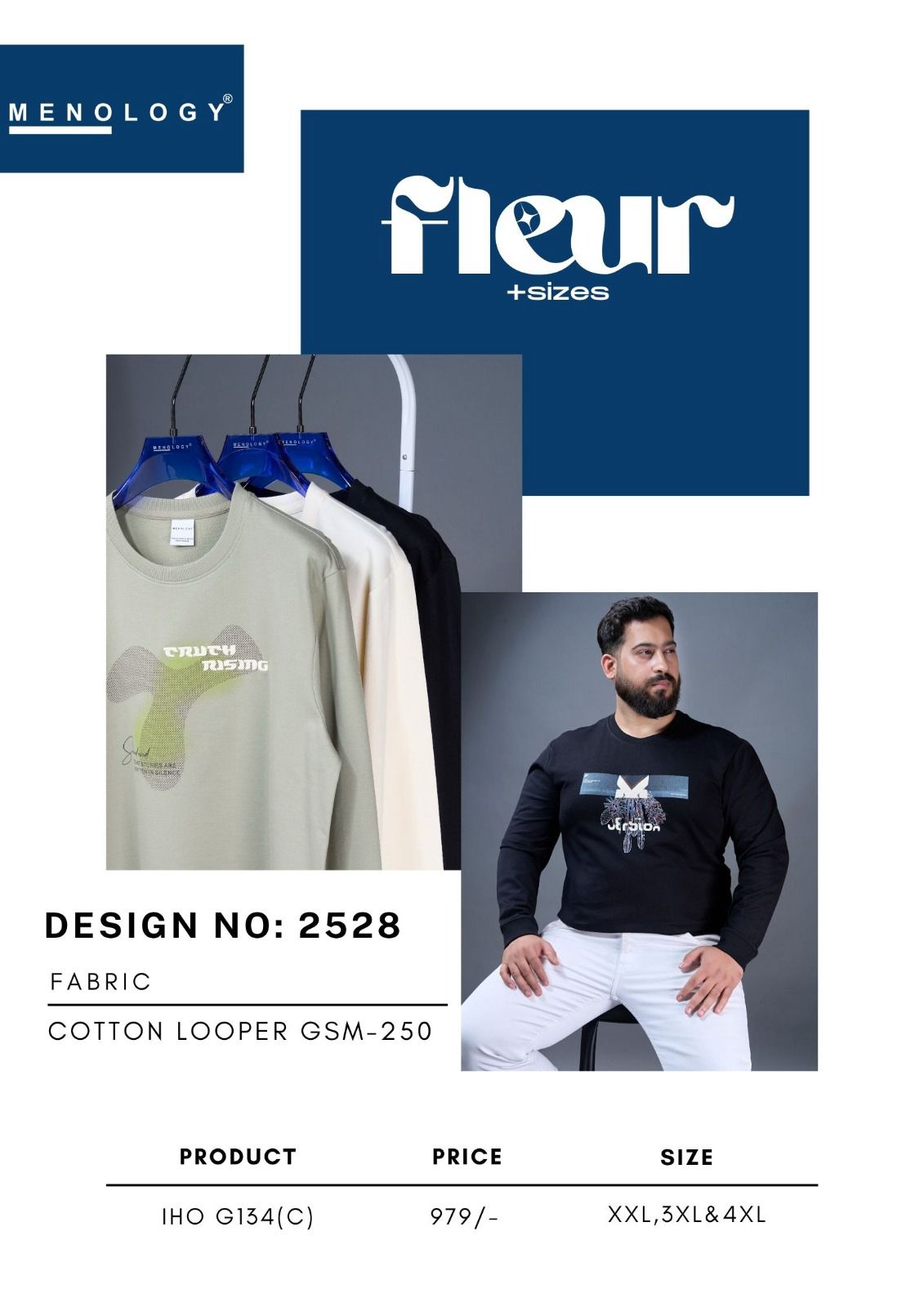 Iho G 134 C Menology Cotton Looper Mens Tshirts Supplier