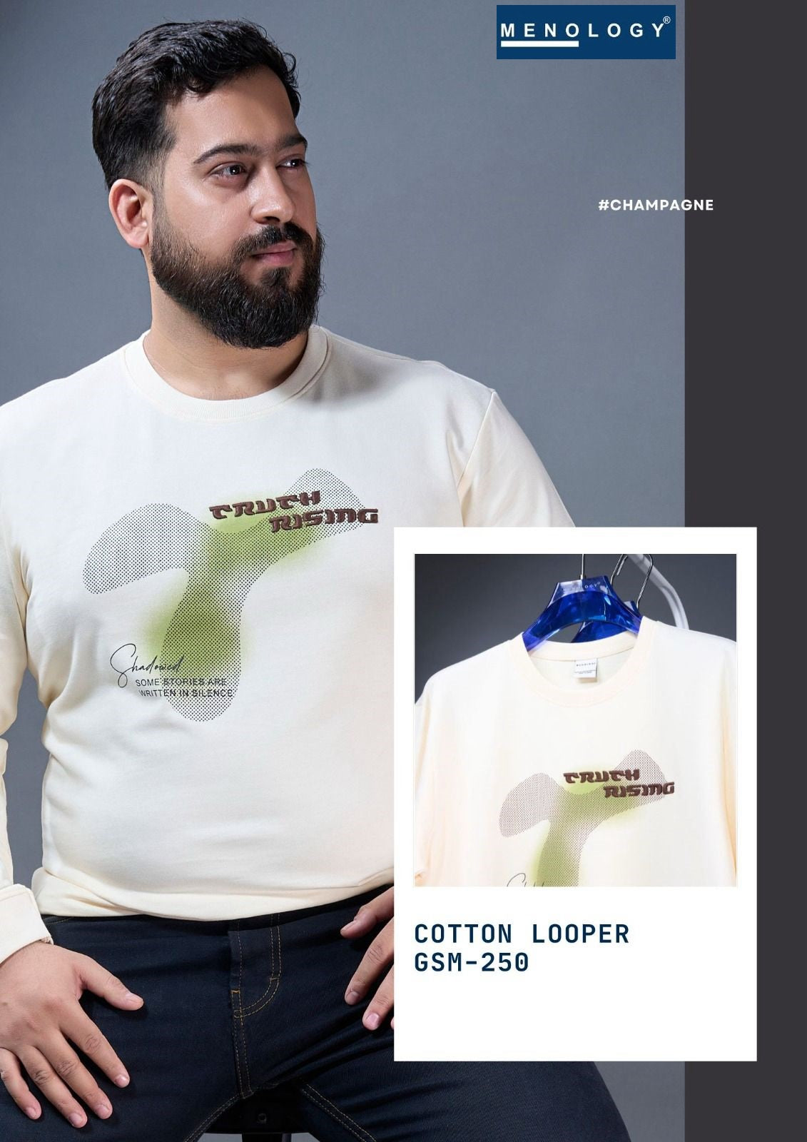 Iho G 134 C Menology Cotton Looper Mens Tshirts Supplier