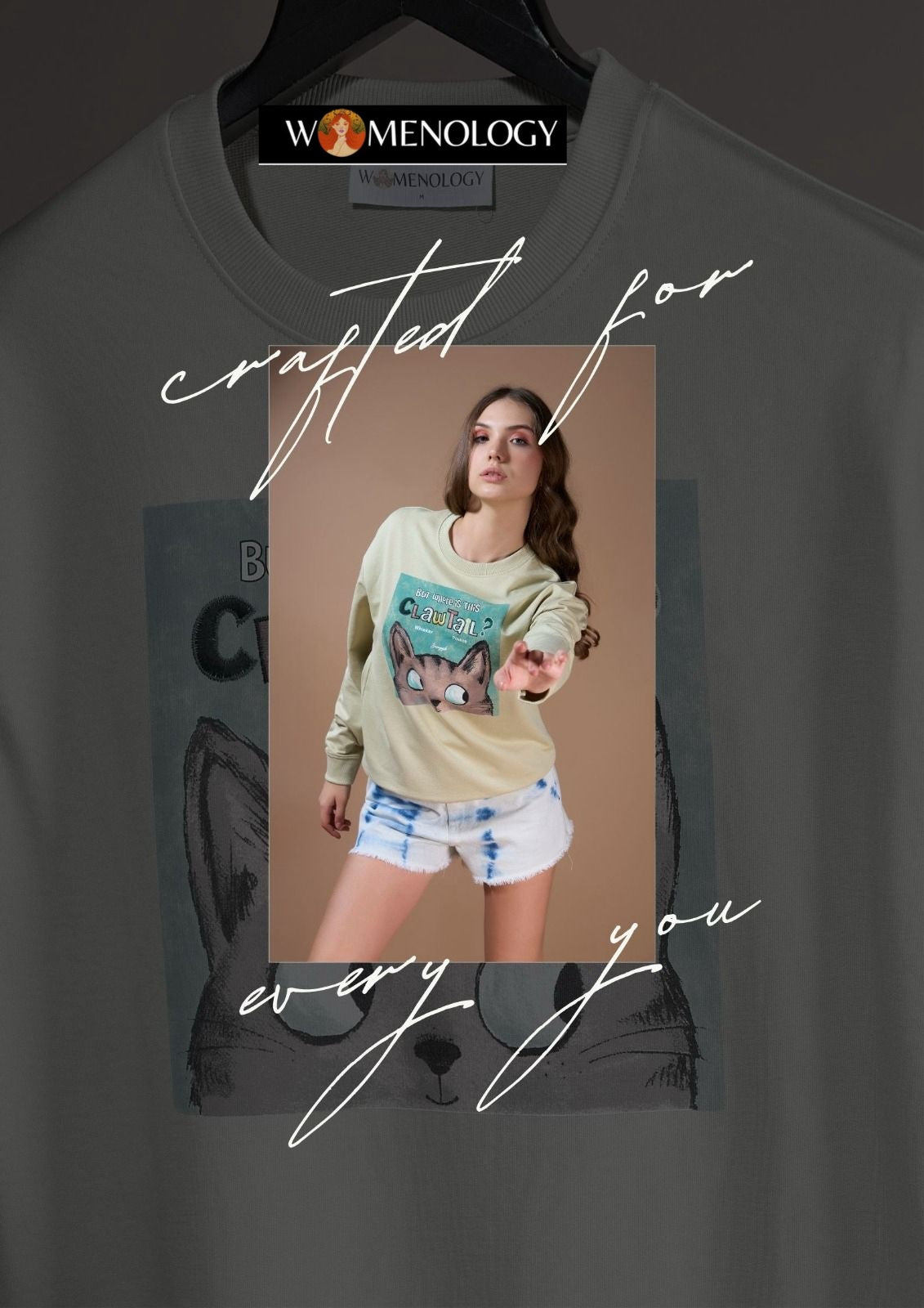 Iho G 148 A Womenology Cotton Looper Women Oversized Tshirt Exporter India