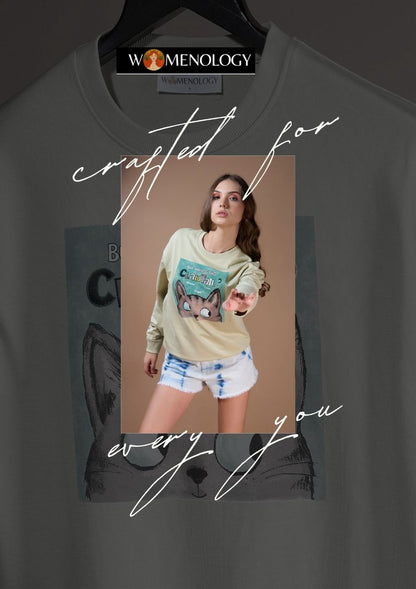 Iho G 148 A Womenology Cotton Looper Women Oversized Tshirt Exporter India