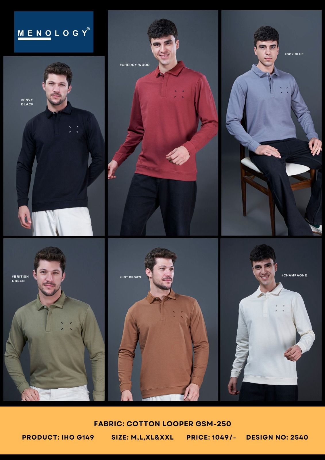 Iho G 149 Dno 2540 Menology Cotton Looper Mens Tshirts Manufacturer Gujarat