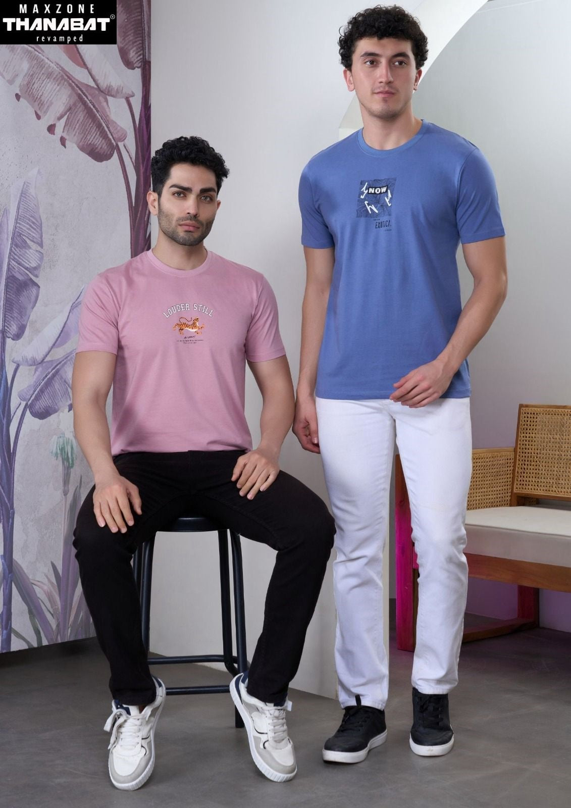 Iho G 14 Thanabat Maxzone Clothing Cotton Mens Tshirts Supplier Ahmedabad