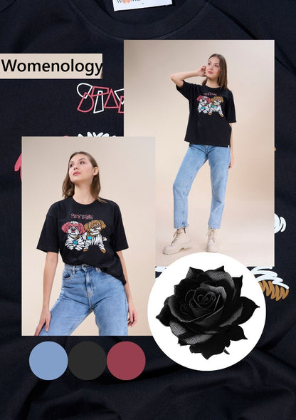 Iho G 151(C) Dn 2573 Womenology Cotton Women Oversized Tshirt Manufacturer Gujarat
