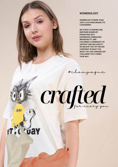 Iho G 151(C) Dn 2573 Womenology Cotton Women Oversized Tshirt Manufacturer Gujarat