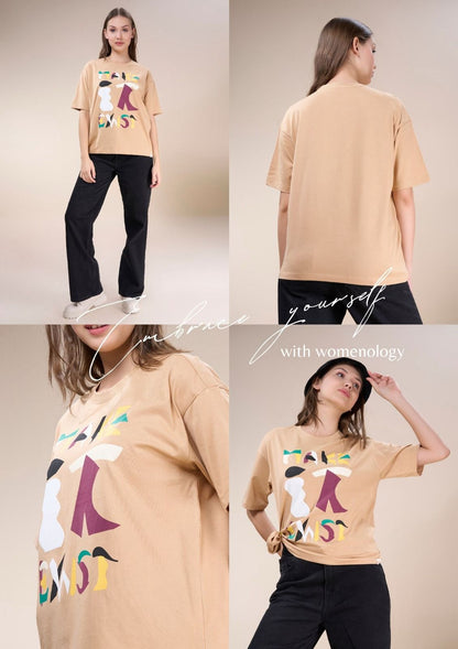 Iho G 151(C) Dn 2573 Womenology Cotton Women Oversized Tshirt Manufacturer Gujarat