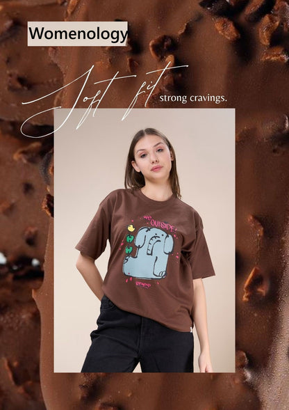 Iho G 151(C) Dn 2573 Womenology Cotton Women Oversized Tshirt Manufacturer Gujarat