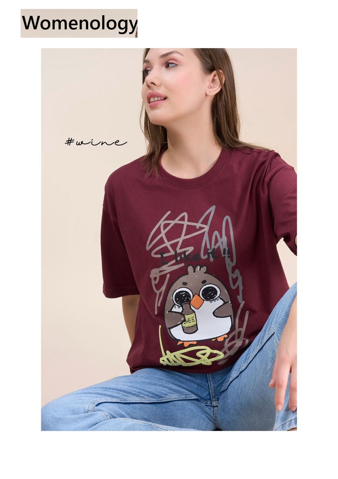 Iho G 151(C) Dn 2573 Womenology Cotton Women Oversized Tshirt Manufacturer Gujarat