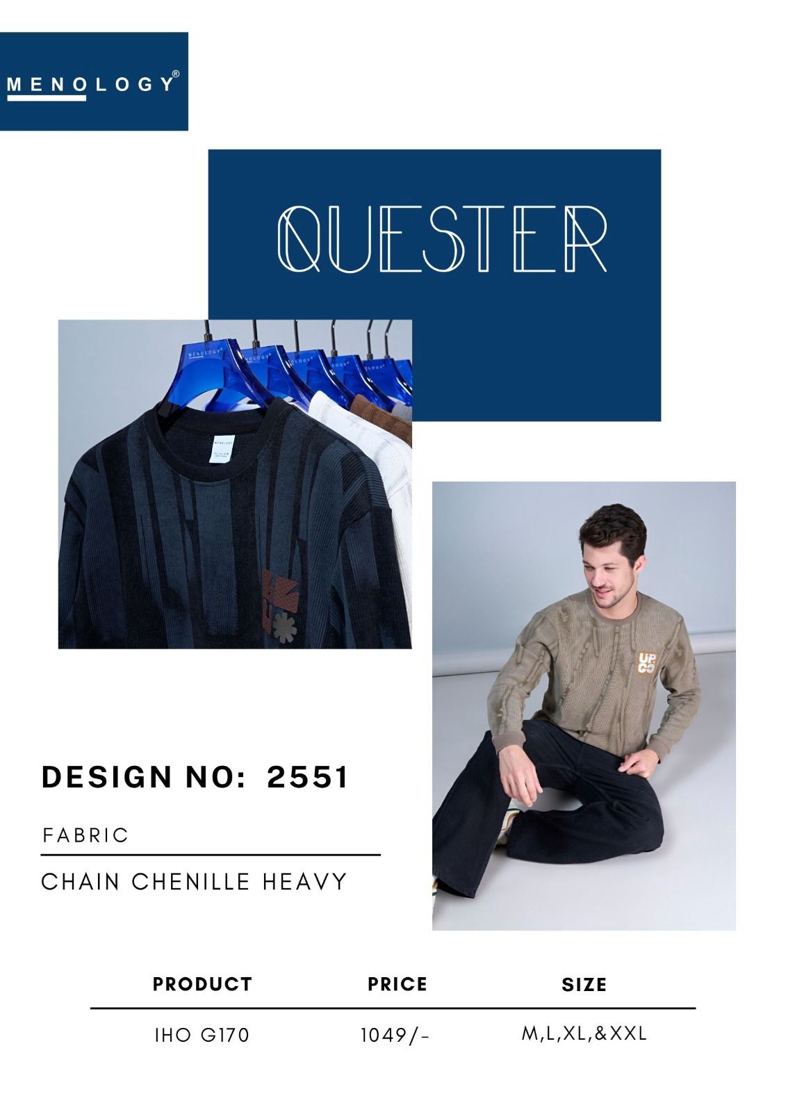 Iho G 170 Menology Chenille Heavy Mens Tshirts Manufacturer Gujarat