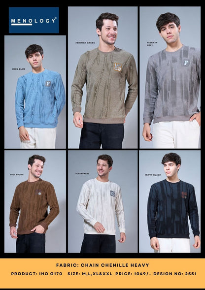 Iho G 170 Menology Chenille Heavy Mens Tshirts Manufacturer Gujarat