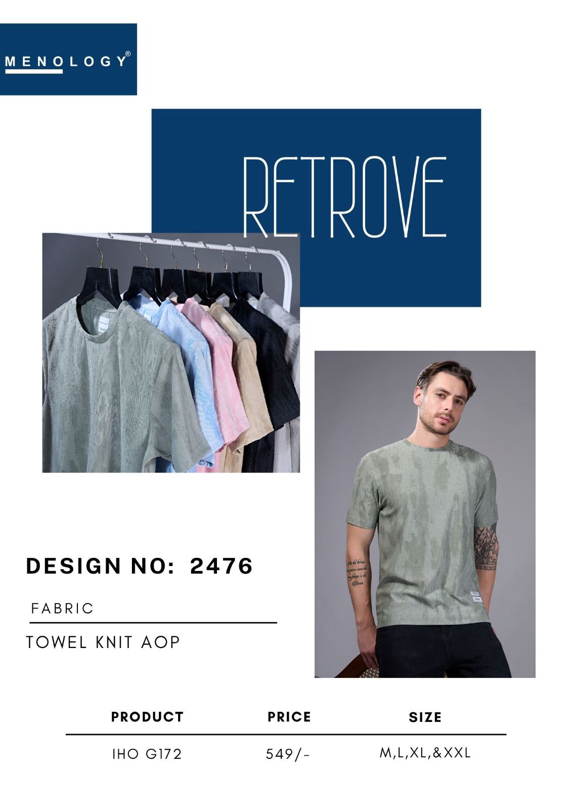 Iho G 172 Menology Aop Mens Tshirts Manufacturer Gujarat