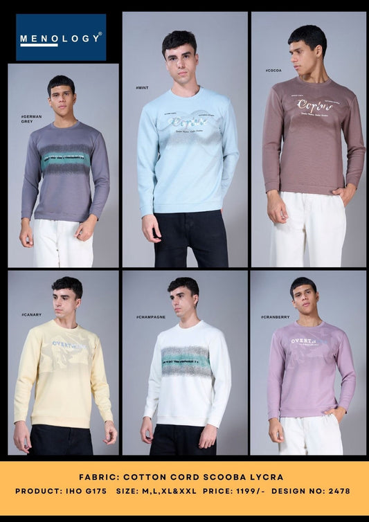 Iho G 175 D No 2478 Menology Cotton Mens Tshirts Manufacturer Ahmedabad