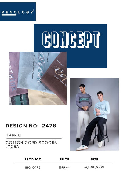 Iho G 175 D No 2478 Menology Cotton Mens Tshirts Manufacturer Ahmedabad