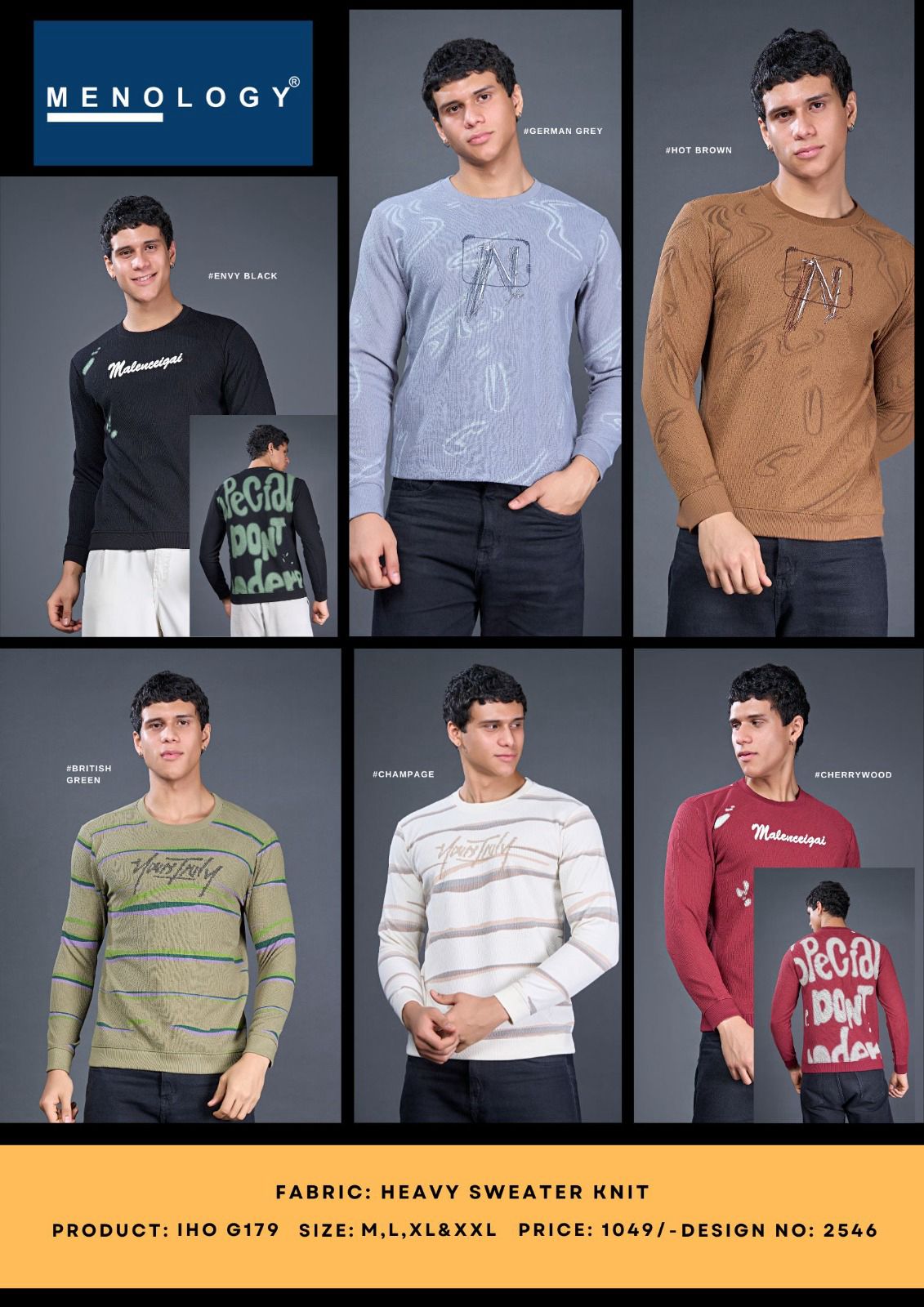 Iho G 179 D No 2546 Menology Knit Mens Tshirts Supplier