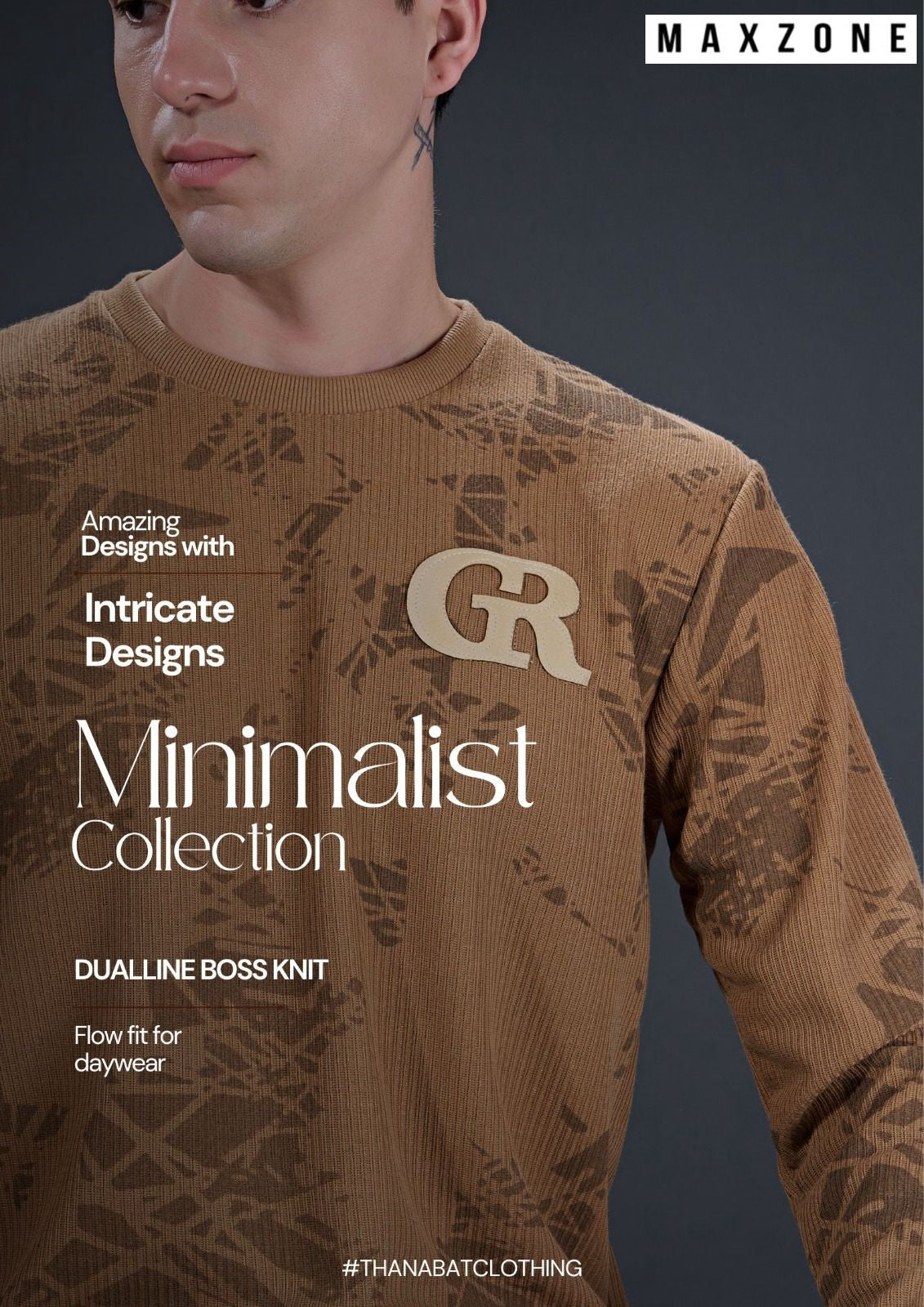 Iho G 180 Maxzone Clothing Dualline Boss Knit Mens Tshirts Wholesaler Gujarat