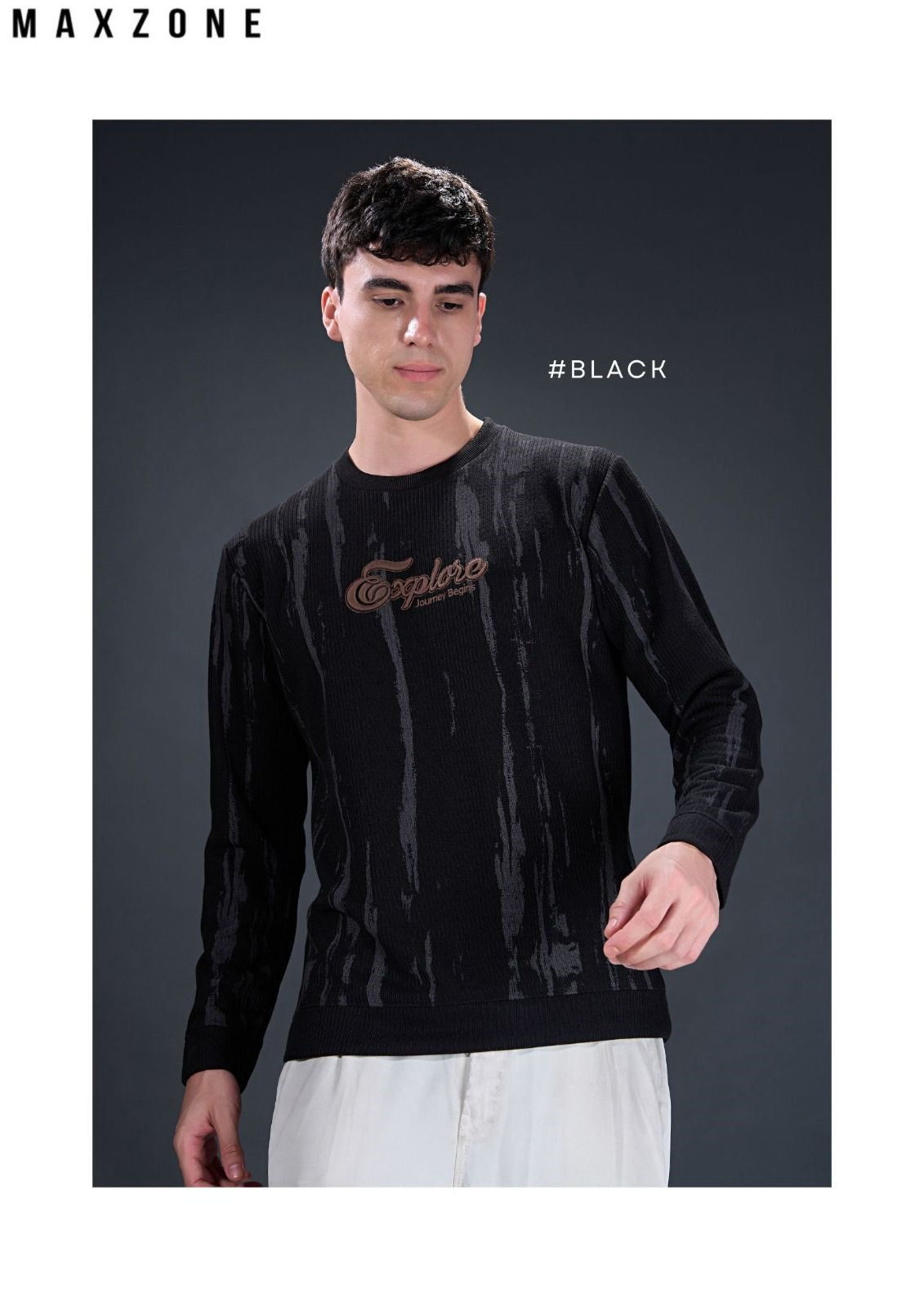 Iho G 180 Maxzone Clothing Dualline Boss Knit Mens Tshirts Wholesaler Gujarat