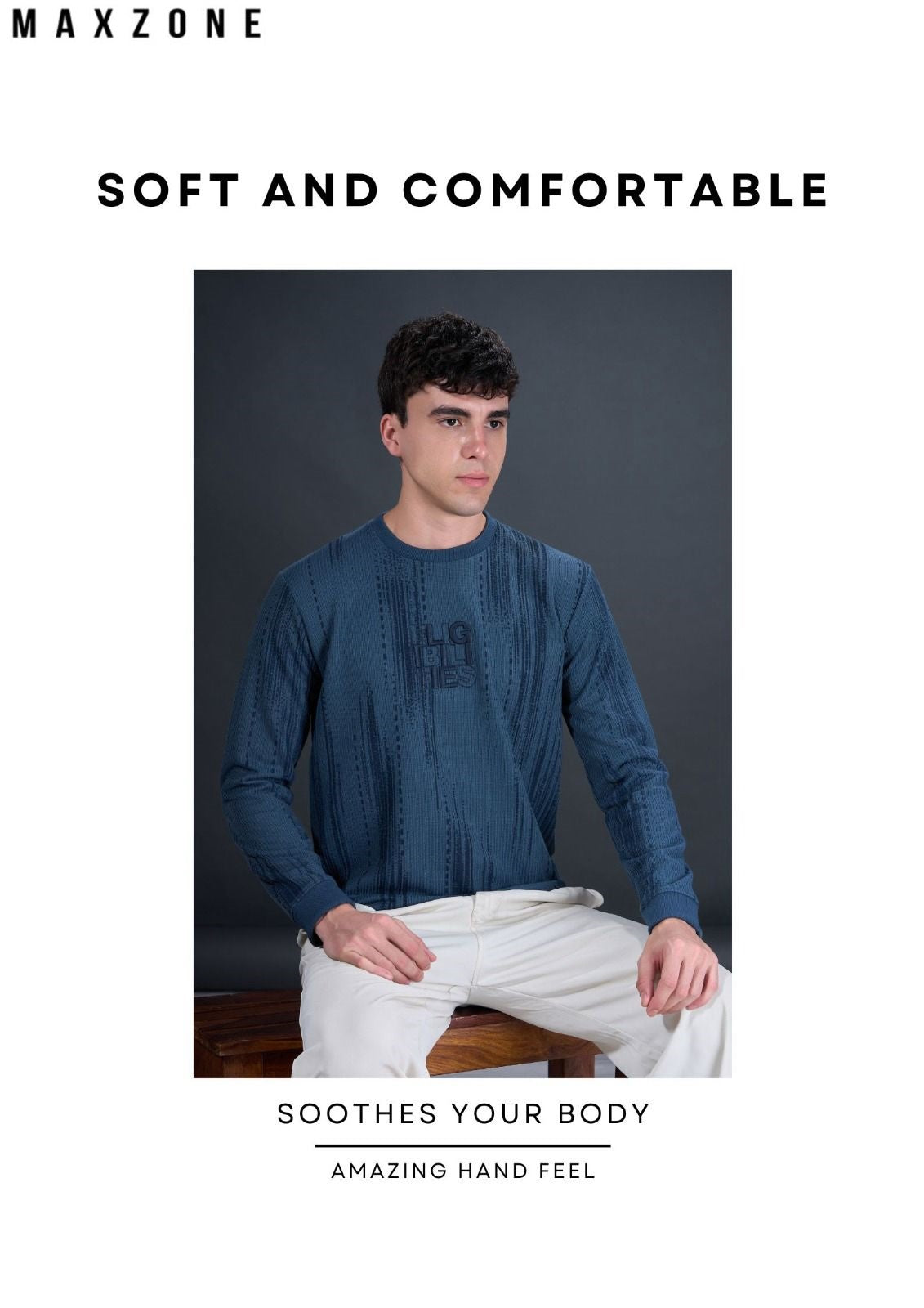 Iho G 180 Maxzone Clothing Dualline Boss Knit Mens Tshirts Wholesaler Gujarat