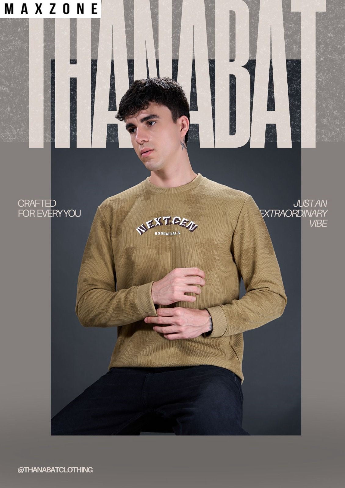 Iho G 180 Maxzone Clothing Dualline Boss Knit Mens Tshirts Wholesaler Gujarat