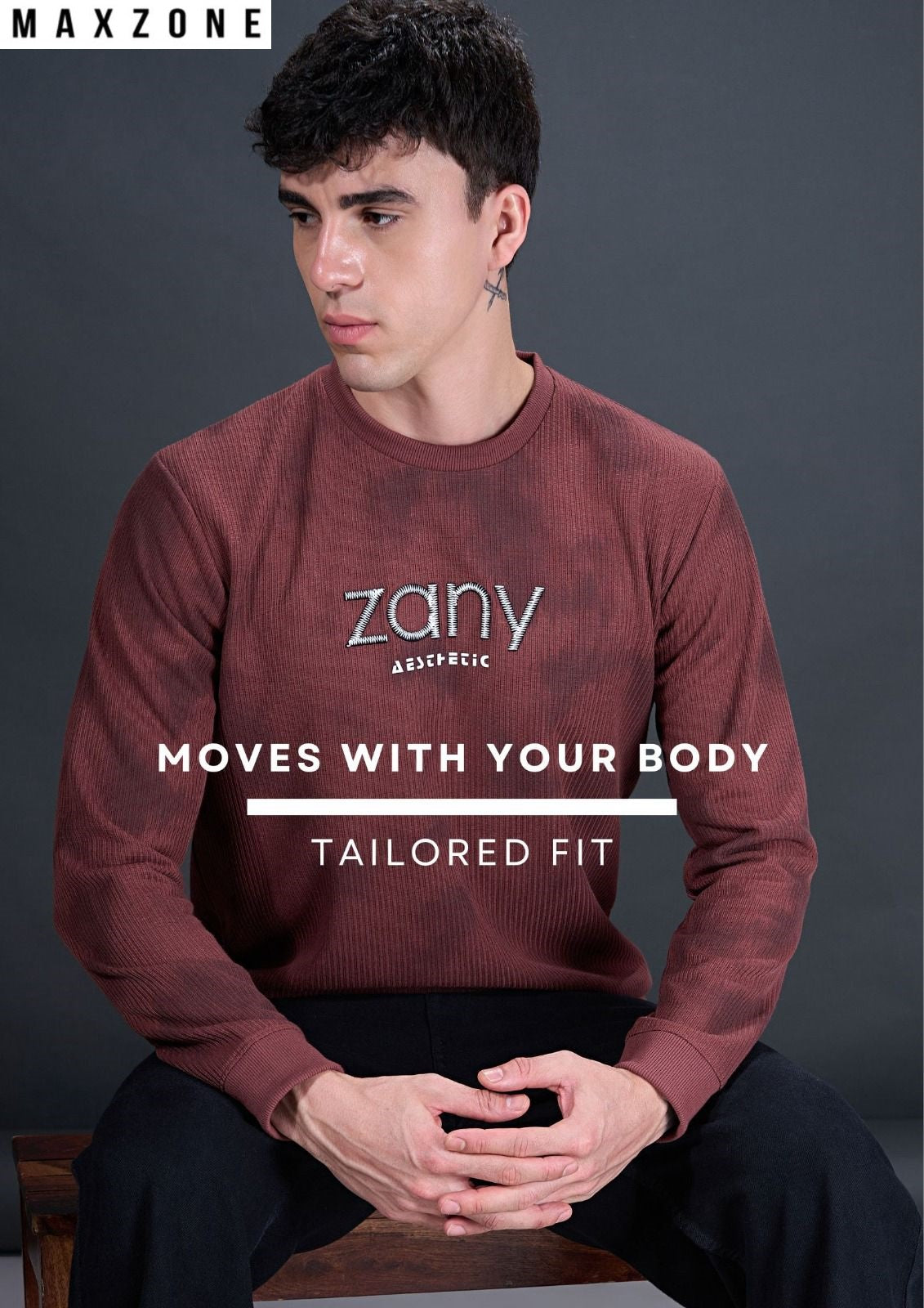 Iho G 180 Maxzone Clothing Dualline Boss Knit Mens Tshirts Wholesaler Gujarat