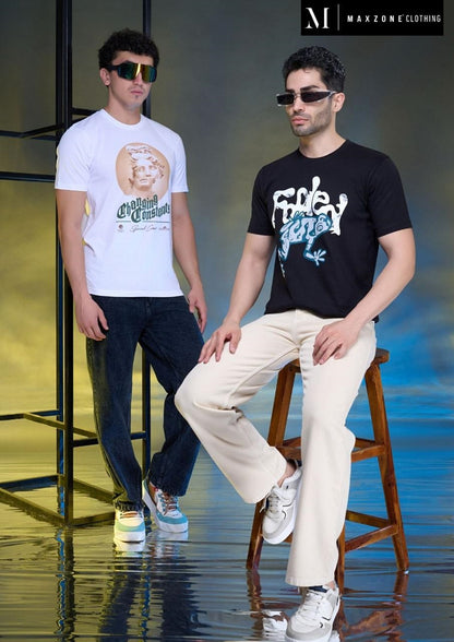 Iho G 18 Design 2211 Maxzone Clothing Cotton Mens Tshirts Supplier Gujarat