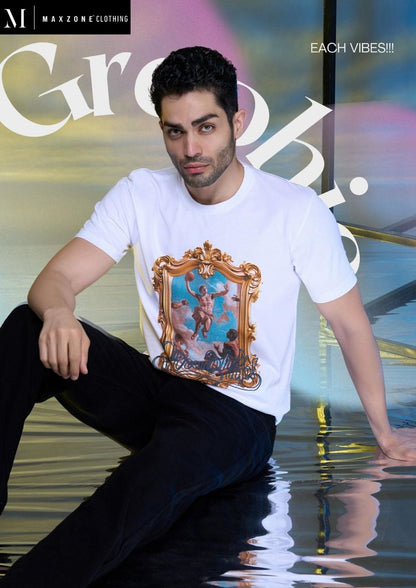 Iho G 18 Design 2211 Maxzone Clothing Cotton Mens Tshirts Supplier Gujarat