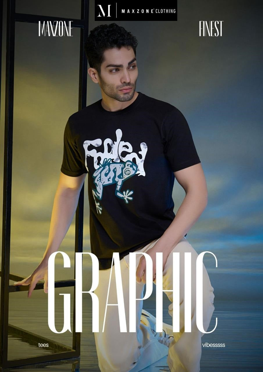 Iho G 18 Design 2211 Maxzone Clothing Cotton Mens Tshirts Supplier Gujarat