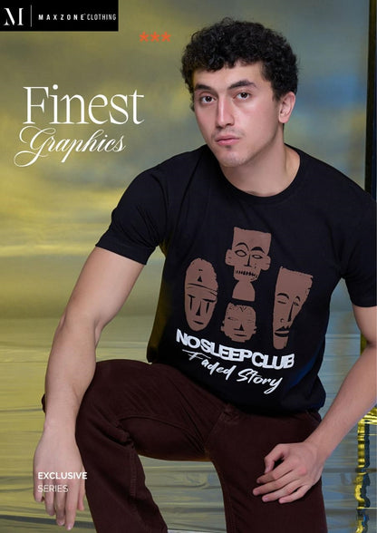 Iho G 18 Design 2211 Maxzone Clothing Cotton Mens Tshirts Supplier Gujarat