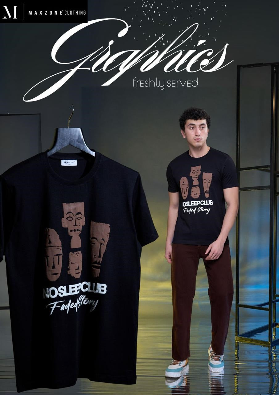 Iho G 18 Design 2211 Maxzone Clothing Cotton Mens Tshirts Supplier Gujarat