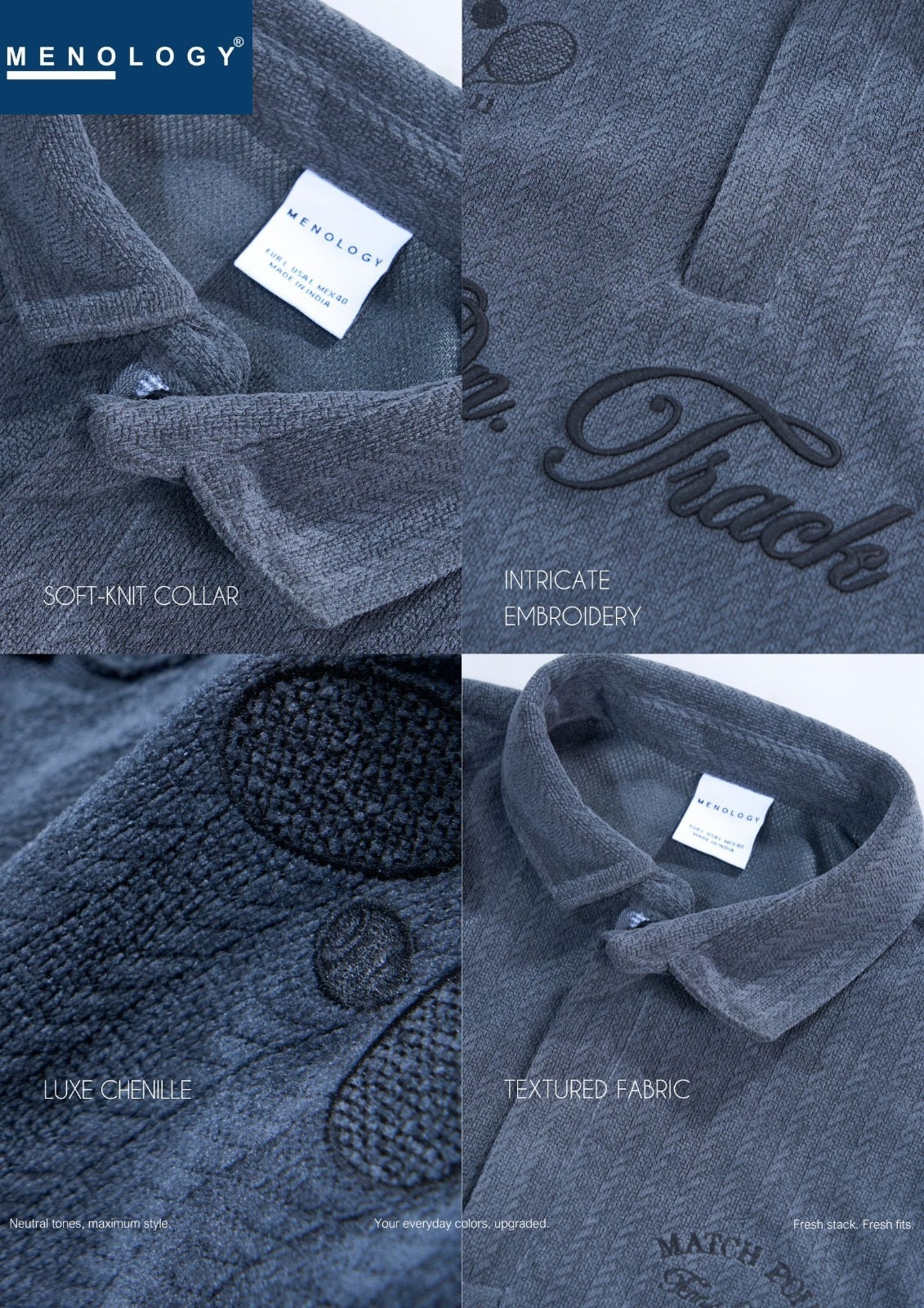 Iho G 205A Dn 2512 Menology Luxe Chenille Mens Tshirts Manufacturer India